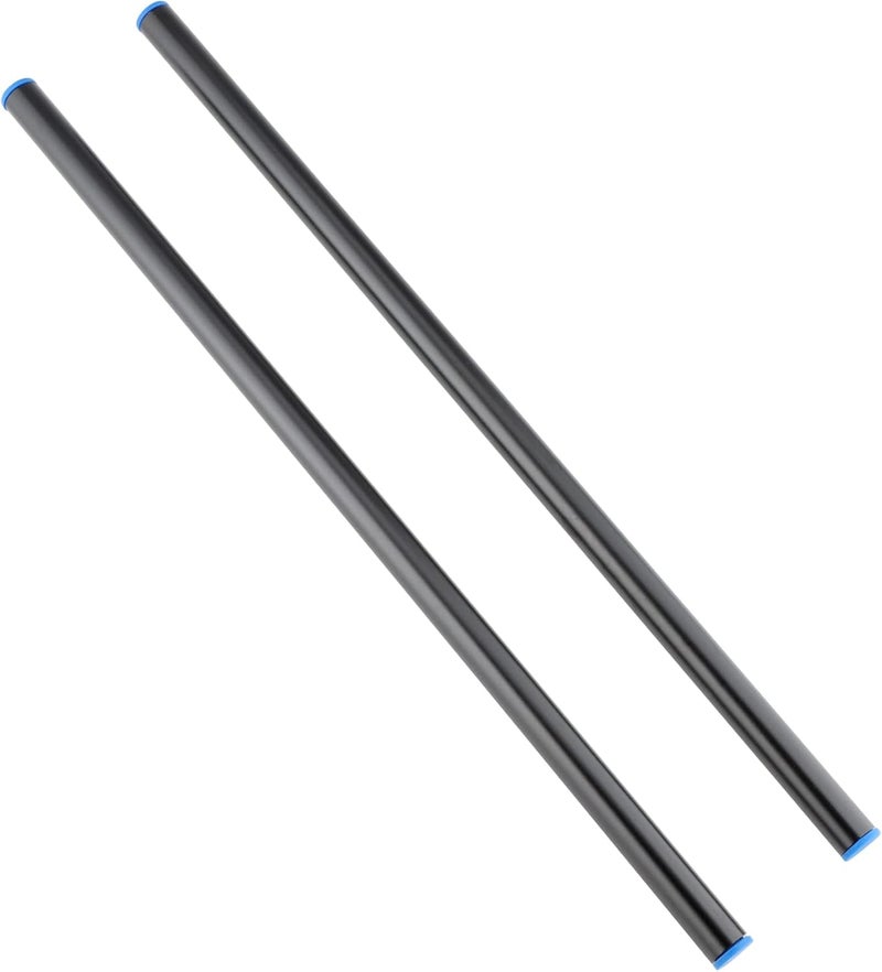 Leftfoto 12 Inch (300mm) Long Aluminum Alloy 15mm Rods for Follow Focus, Rail Support System (2PCS) - Image 1